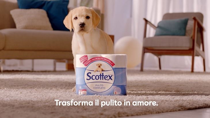 Cucciolo Labrador spot Scottex marketing emozionale_smarTalks