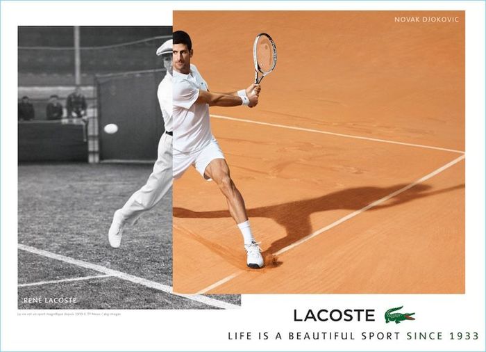René Lacoste e Novak Djokovic
