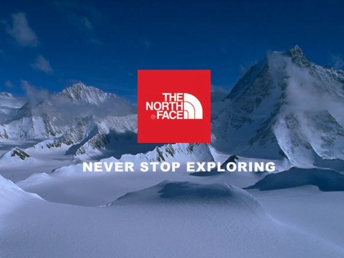 Never stop exploring, The North Face
