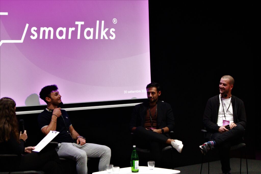 Lorenzo Ferrari, Carlo Occhinegro e Mario Moroni all'inaugurazione smarTalks per parlare del ruolo dello startupper nel contesto imprenditoriale odierno