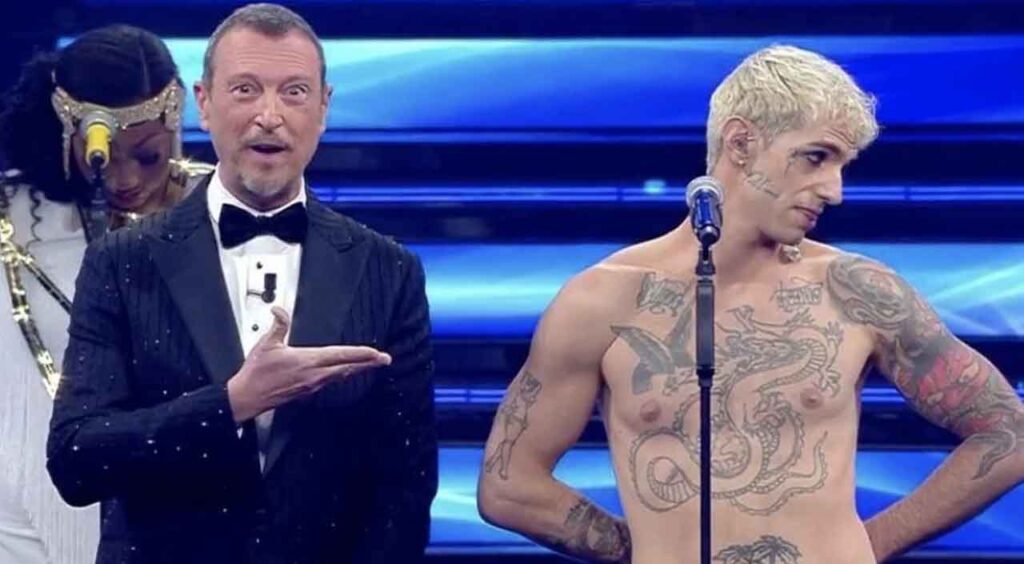 Amadeus a Sanremo: come risponde alle polemiche contro Achille lauro a Sanremo 2021