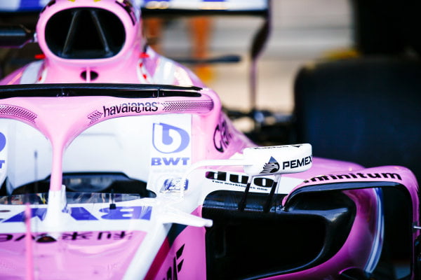 Havaianas branding on the Force India - Formula 1 smarTalks